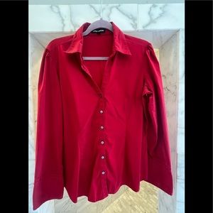 Red Button Down shirt Express